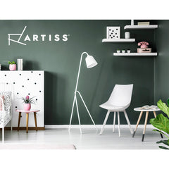 Artiss Dining Chairs Set of 2 PU Leather Plastic Metal White Chez Guru