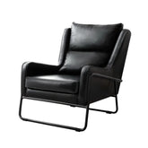 Artiss Armchair Accent Chair PU Leather Wingback Black - Chez Guru