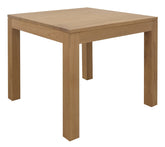 Amsterdam Solid Mindi Timber Dining Table 90 x 90 cm (Natural) Chez Guru