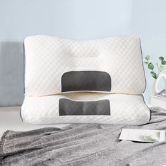 2 pcs Pain Relief Ergonomic Pillow Adjustable Contour Orthopedic Cervical Bed Pillow Chez Guru