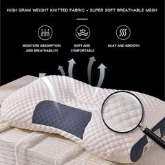 2 pcs Pain Relief Ergonomic Pillow Adjustable Contour Orthopedic Cervical Bed Pillow Chez Guru