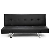 Sarantino Brooklyn Sofa Bed Faux Leather Lounge Couch Futon Furniture Adjustable Suite Bk Chez Guru