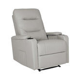 Home Recliner Chair - PU Leather Sofa Lounge Armchair DAKOTA GREY