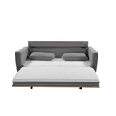 SHASA 2 Seater Pull-out Sofa bed Grey celadon Chez Guru