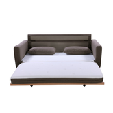 SHASA 2 Seater Pull-out Sofa bed Grey taupe Chez Guru