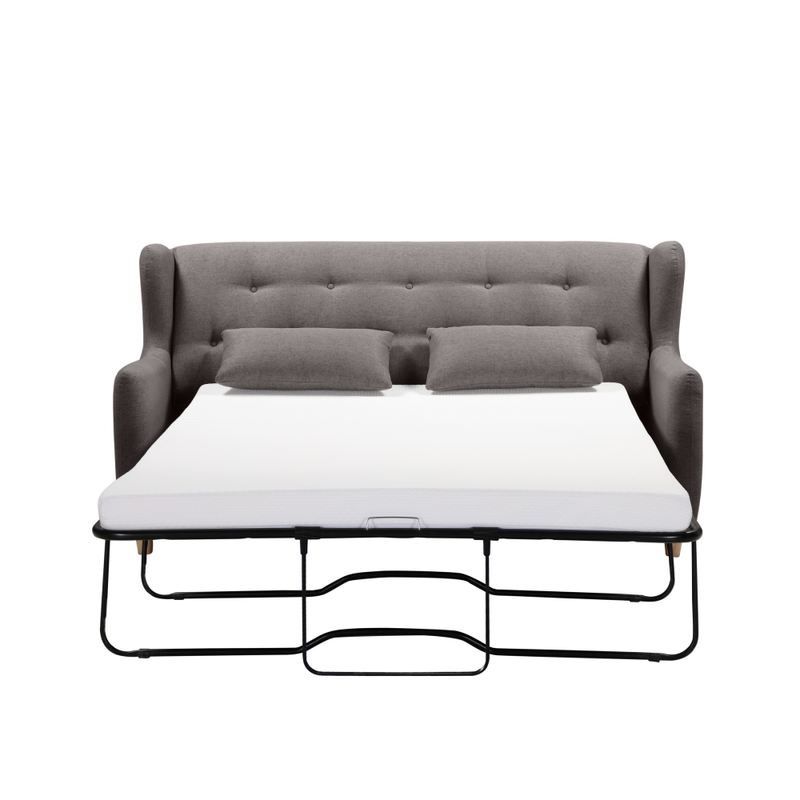 MARQUIS 2 Seater Sofa bed with Separate Foam Mattress-Dark grey Chez Guru