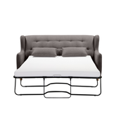 MARQUIS 2 Seater Sofa bed with Separate Foam Mattress-Dark grey Chez Guru