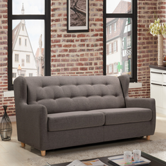 MARQUIS 2 Seater Sofa bed with Separate Foam Mattress-Dark grey Chez Guru