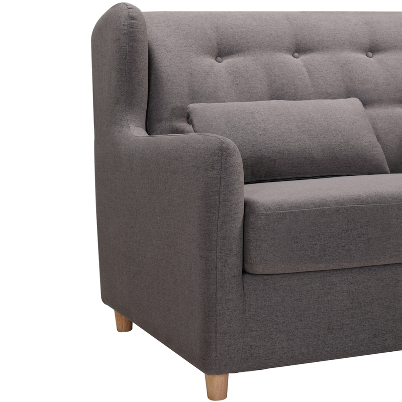 MARQUIS 2 Seater Sofa bed with Separate Foam Mattress-Dark grey Chez Guru
