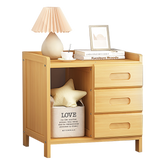 Bamboo Bedside Table Nightstand Storage Bedroom Sofa Side Stand Chez Guru