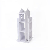 Rotating Bookcase Bookshelf Kid's Book Organiser Rack Wooden Castle Display Shelf