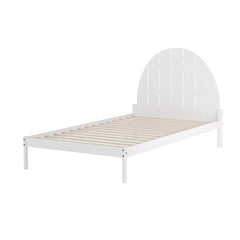 Artiss Bed Frame King Single Size Wooden White DALY Chez Guru