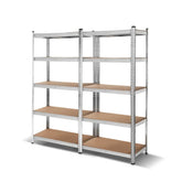 Giantz 2x1.8M Garage Shelving Warehouse Rack Pallet Racking Storage Shelf Silver Chez Guru