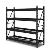 Giantz 2Mx2M Garage Shelving Warehouse Rack Pallet Racking Storage Shelve Black Chez Guru