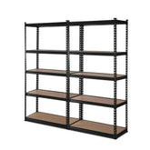 2x1.5M Warehouse Shelving Racking Storage Garage Steel Metal Shelves Rack Chez Guru