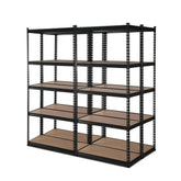 Giantz 4x1.5M Garage Shelving Warehouse Rack Pallet Racking Storage Shelve Black Chez Guru