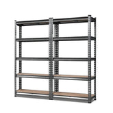 Giantz 2x1.5M Steel Warehouse Racking Rack Shelving Storage Garage Shelves Shelf Chez Guru