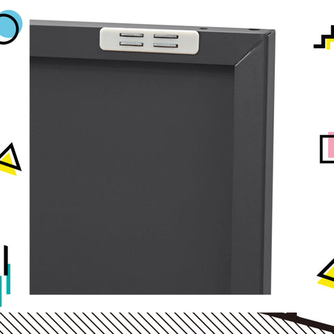 Artiss Buffet Sideboard Metal Cabinet - BASE Charcoal Chez Guru