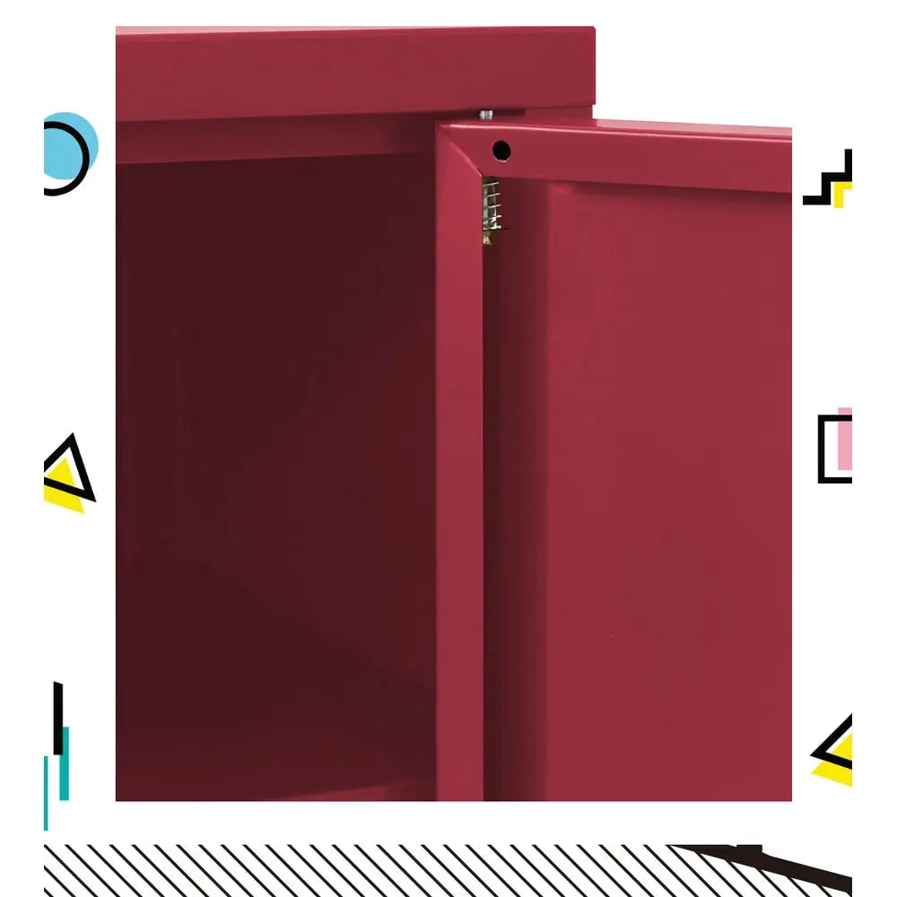Artiss Buffet Sideboard Metal Cabinet - BASE Pink Chez Guru