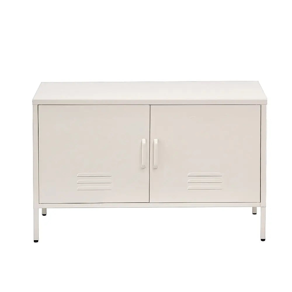 Artiss Buffet Sideboard Metal Cabinet - BASE White Chez Guru