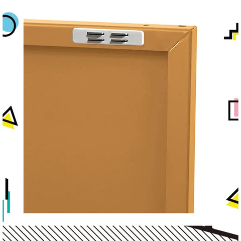 Artiss Buffet Sideboard Metal Cabinet - BASE Yellow Chez Guru