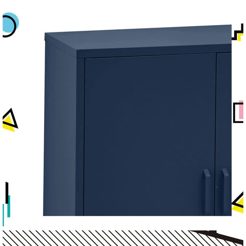 ArtissIn Buffet Sideboard Metal Cabinet - SWEETHEART Blue Chez Guru