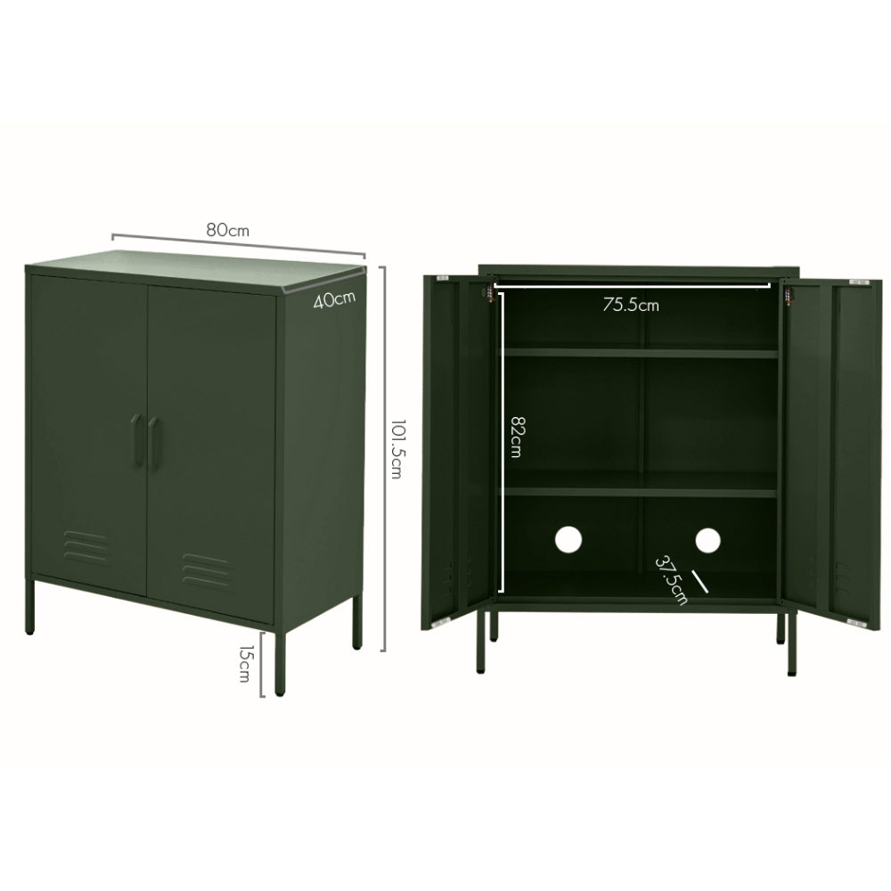 Artiss Buffet Sideboard Metal Cabinet - SWEETHEART Green Chez Guru