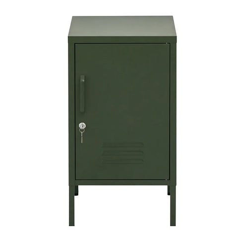 Artiss Bedside Table Metal Cabinet - Green - Chez Guru