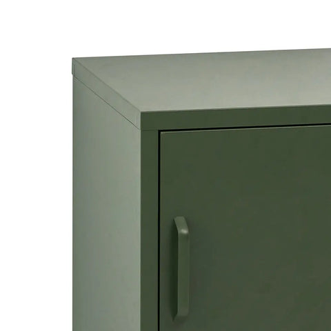 Artiss Bedside Table Metal Cabinet - Green - Chez Guru