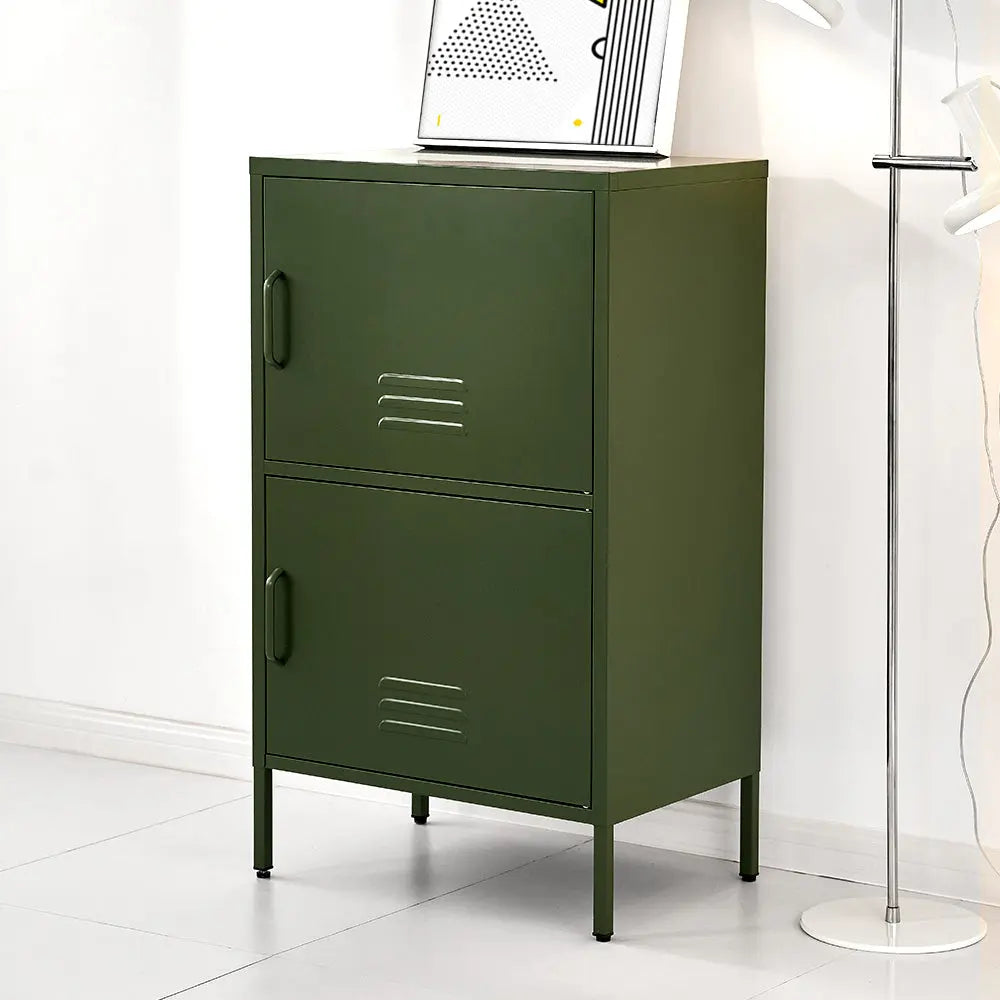 ArtissIn Buffet Sideboard Metal Cabinet - DOUBLE Green Chez Guru