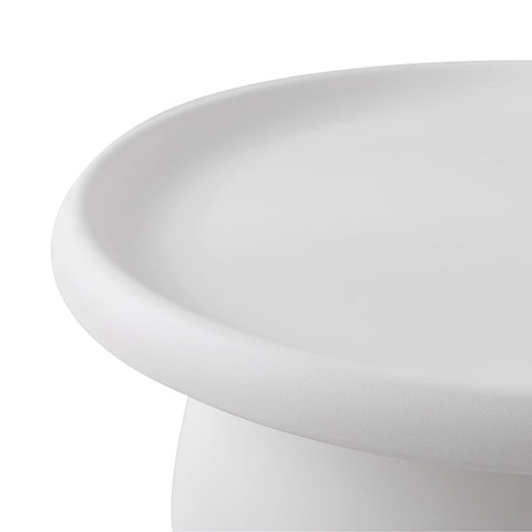 Artiss Coffee Table Round 71CM Plastic White Chez Guru
