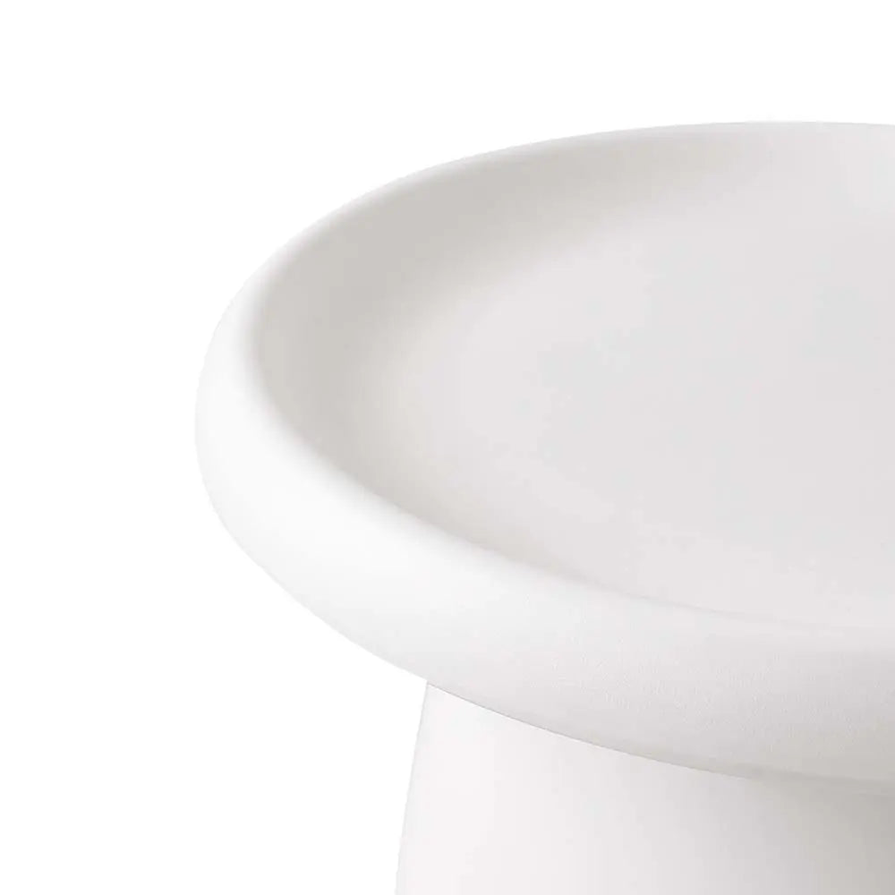 Artiss Coffee Table Round 52CM Plastic White - Chez Guru