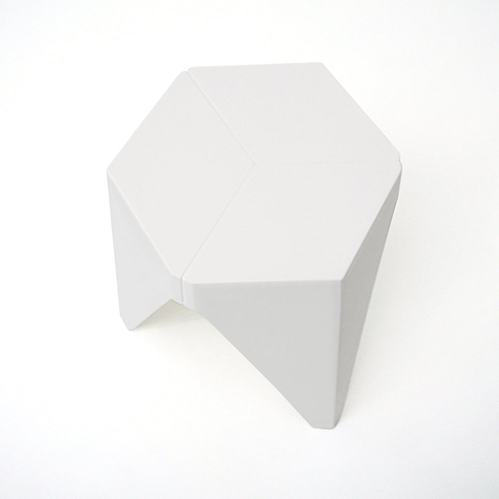 Artiss 2x Bar Stools Puzzle Plastic Foot Stool White Chez Guru