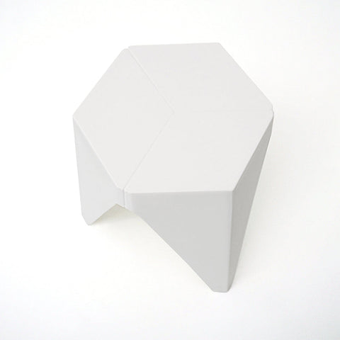 Artiss 2x Bar Stools Puzzle Plastic Foot Stool White Chez Guru