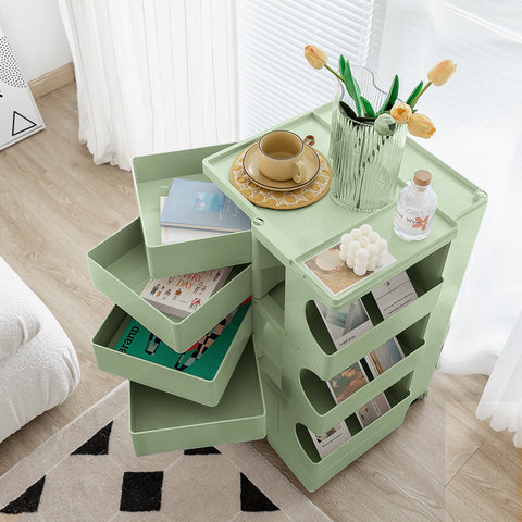 Artiss Storage Trolley Bedside Table 5 Tier Cart Boby Replica Green Chez Guru