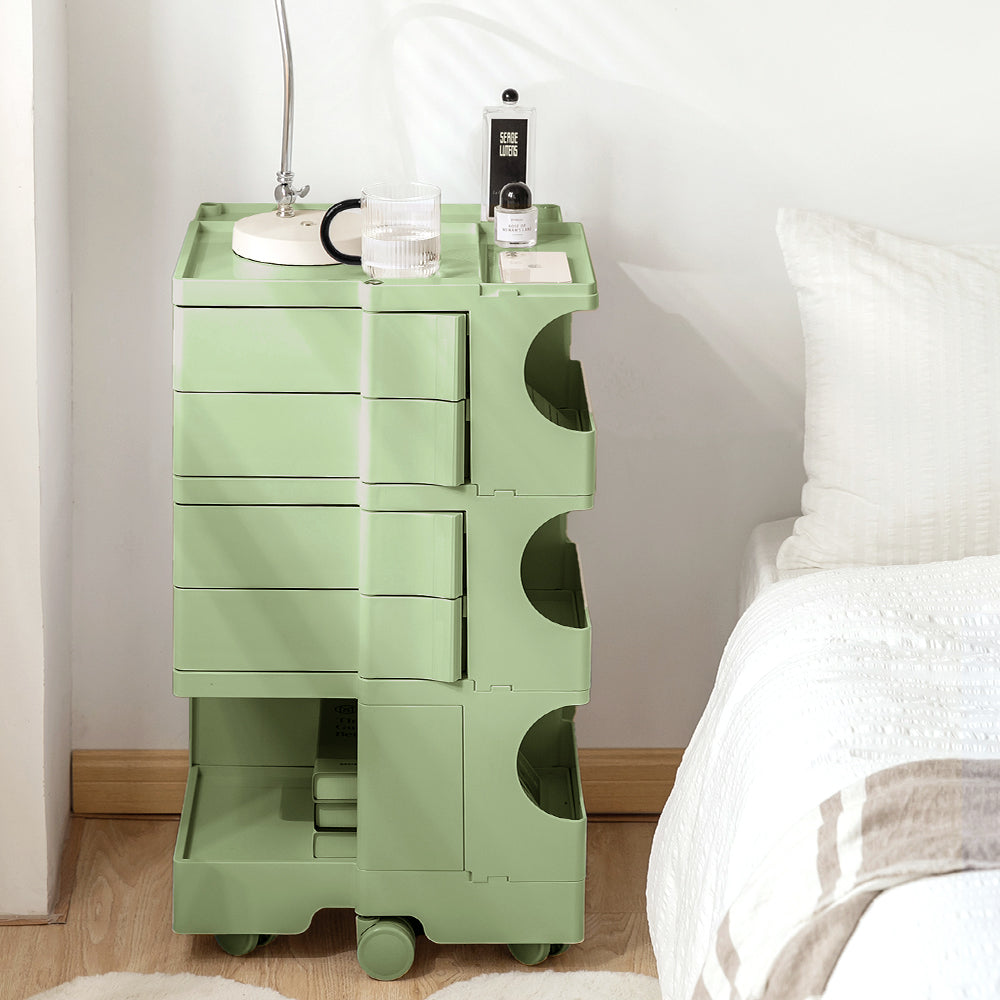 Artiss Storage Trolley Bedside Table 5 Tier Cart Boby Replica Green Chez Guru