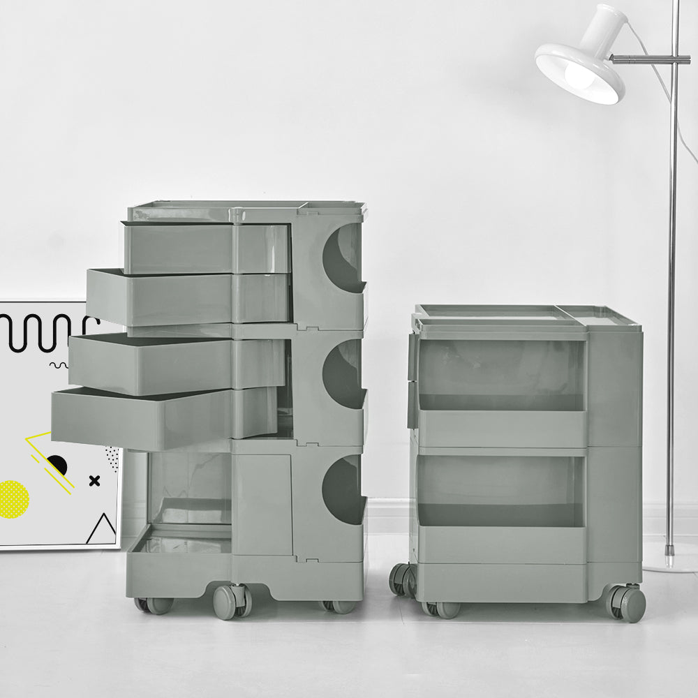 ArtissIn Storage Trolley Bedside Table 5 Tier Cart Boby Replica Grey Chez Guru