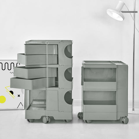 ArtissIn Storage Trolley Bedside Table 5 Tier Cart Boby Replica Grey Chez Guru