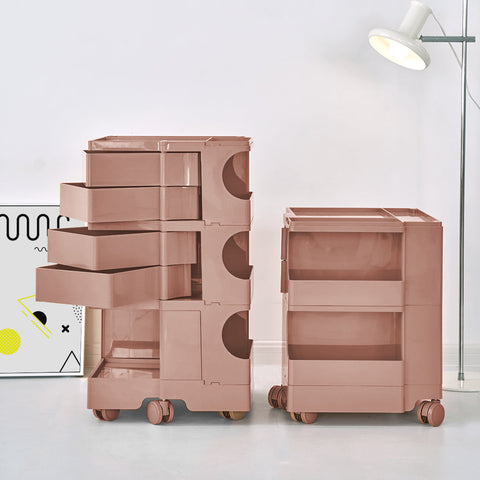 ArtissIn Storage Trolley Bedside Table 5 Tier Cart Boby Replica Pink Chez Guru