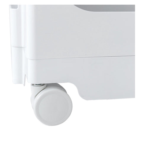 Artiss Storage Trolley Cart Bedside Table 5 Tier White Chez Guru
