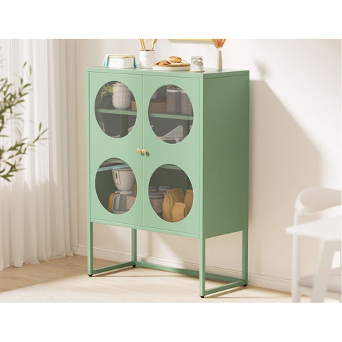 Artiss Buffet Sideboard Metal Cabinet - ELLA Green Chez Guru