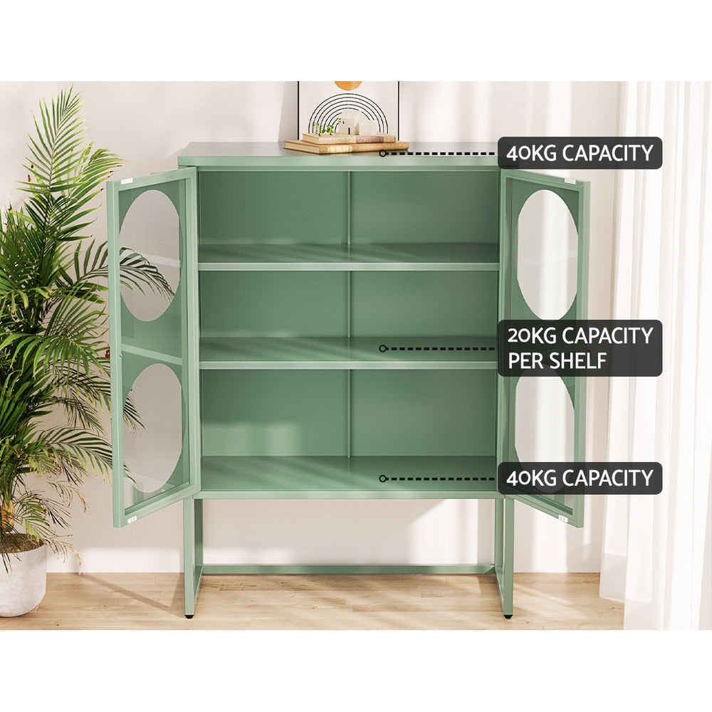 Artiss Buffet Sideboard Metal Cabinet - ELLA Green Chez Guru