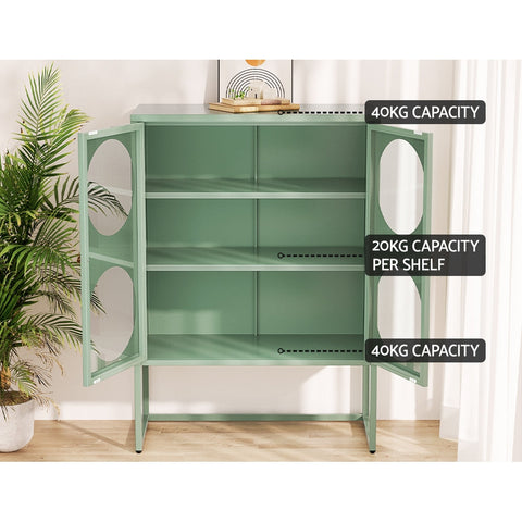 Artiss Buffet Sideboard Metal Cabinet - ELLA Green Chez Guru