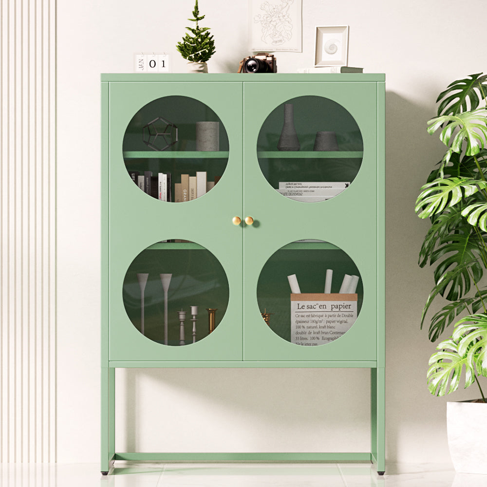 Artiss Buffet Sideboard Metal Cabinet - ELLA Green Chez Guru