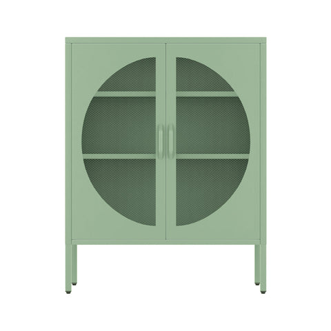 Artiss Buffet Sideboard Metal Cabinet - ELSA Green Chez Guru