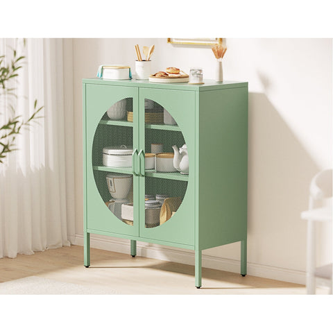 Artiss Buffet Sideboard Metal Cabinet - ELSA Green Chez Guru