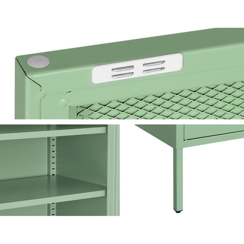 Artiss Buffet Sideboard Metal Cabinet - ELSA Green Chez Guru