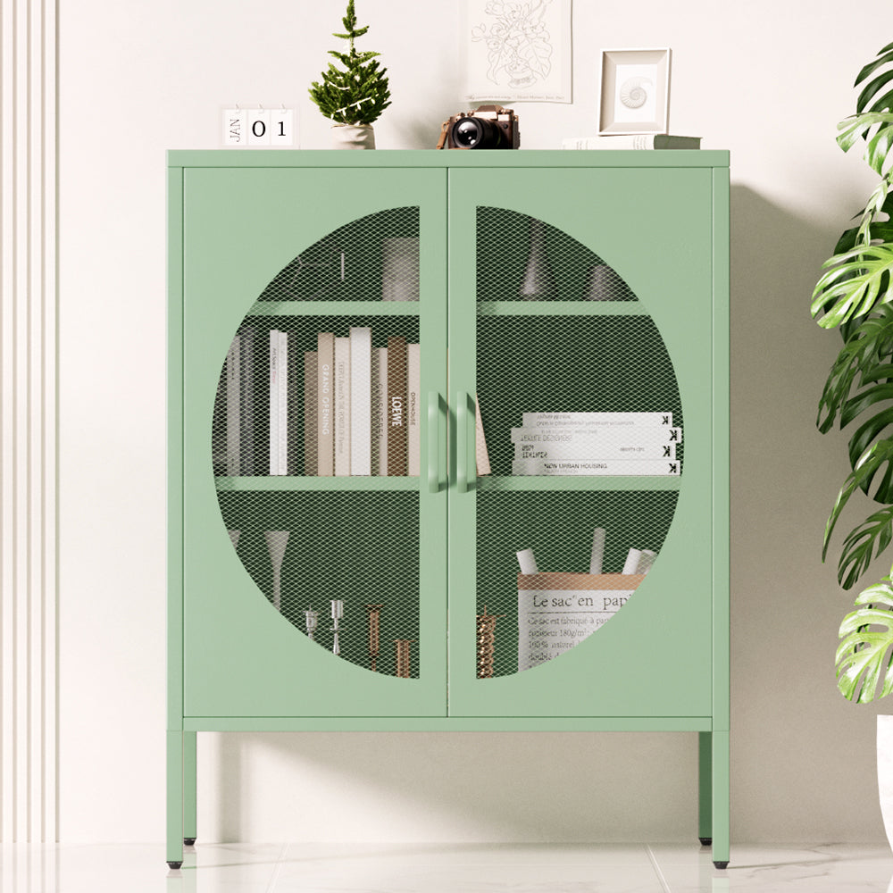 Artiss Buffet Sideboard Metal Cabinet - ELSA Green Chez Guru