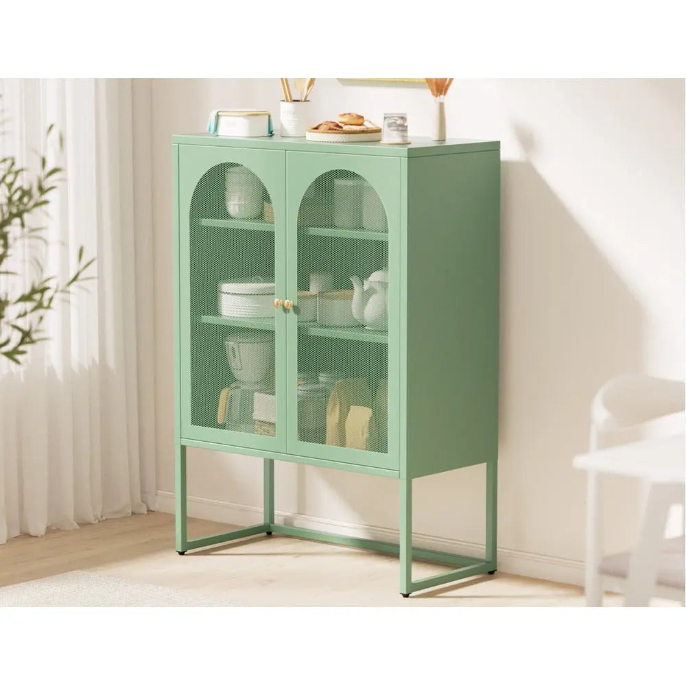 Artiss Buffet Sideboard Metal Cabinet - ELMA Green Chez Guru