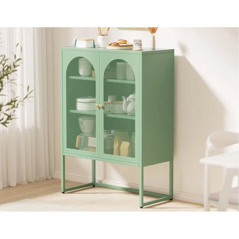 Artiss Buffet Sideboard Metal Cabinet - ELMA Green Chez Guru